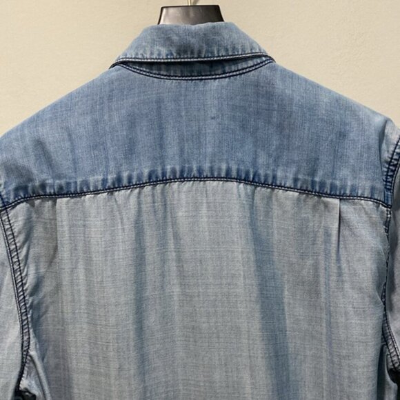 For All Mankind denim long-sleeve shirt size Medium - Picture 9 of 13
